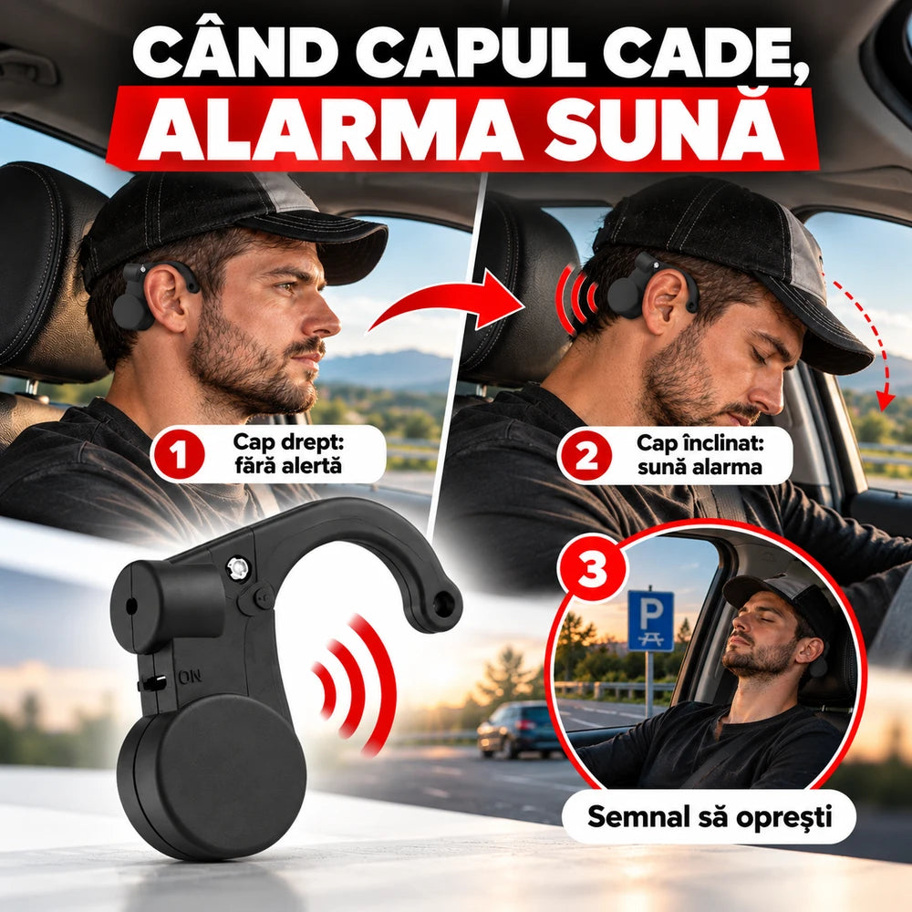 Alarmă de Ureche Anti-Ațipire pentru Drum Lung și Ture de Noapte