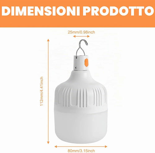 Bec Portabil cu Cârlig, Ideal pentru Pene de Curent și Camping