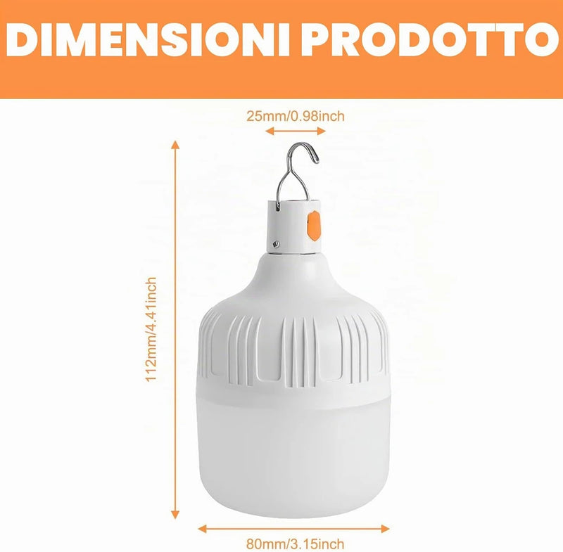 Bec Portabil cu Cârlig, Ideal pentru Pene de Curent și Camping