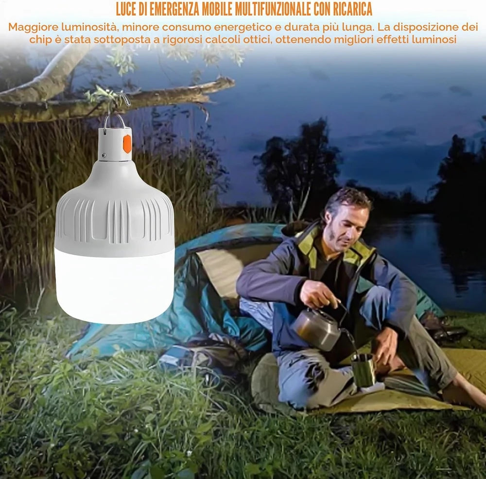 Bec Portabil cu Cârlig, Ideal pentru Pene de Curent și Camping