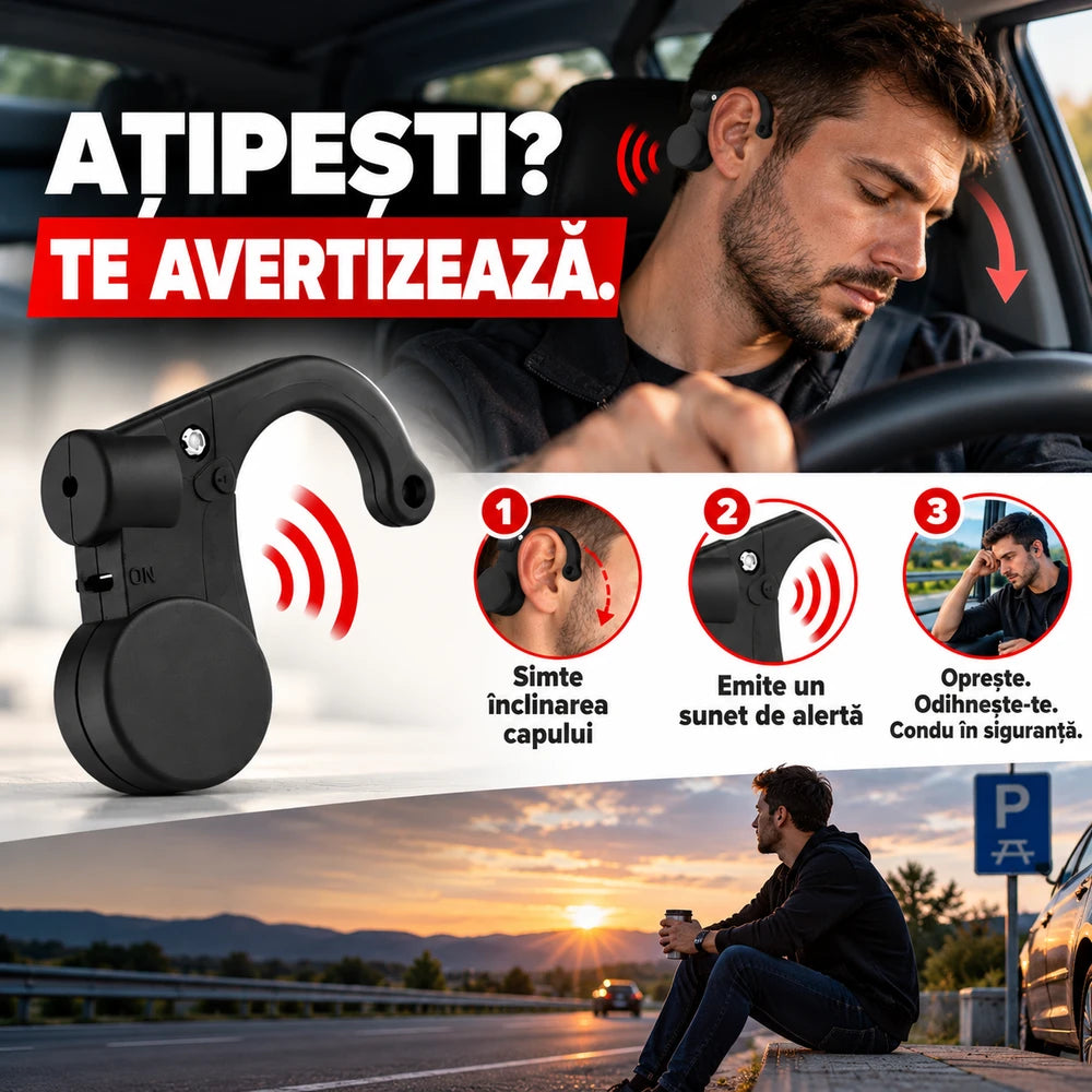 Alarmă de Ureche Anti-Ațipire pentru Drum Lung și Ture de Noapte